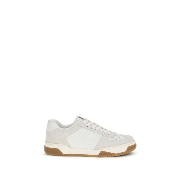 Valentino Garavani White Calf Leather Bos Taurus Athletic Men's Sneakers